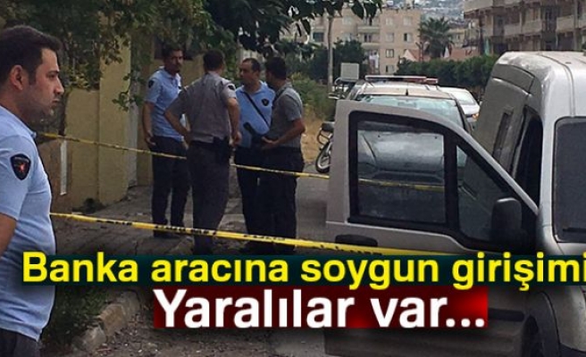 Zırhlı banka aracına silahlı soygun girişimi