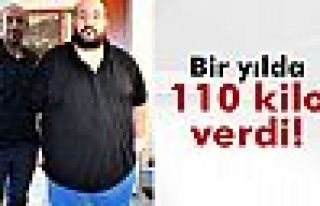 1 yılda 110 kilo verdi