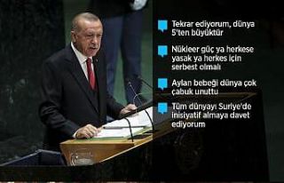 Cumhurbaşkanı Erdoğan BM'de konuştu