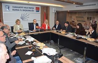 CHP Bursa İl Başkanı Turgut Özkan yazılı basın...