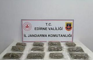 Edirne'de uyuşturucu operasyonunda 2 şüpheli...