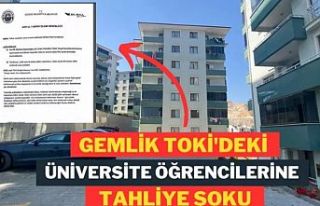 Bursa Gemlik'te TOKİ'deki üniversitelilere...