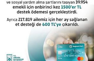 ANKARA BÜYÜKŞEHİR BELEDİYESİ EMEKLİLERİN YANINDA:...