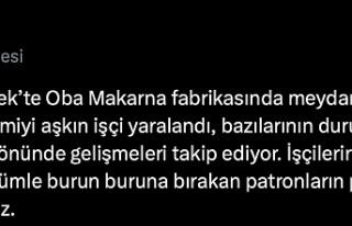 TKP'den Oba fabrikasında yaşanan patlamaya...