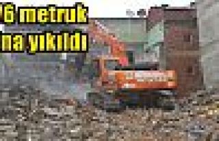 276 metruk bina yıkıldı