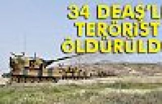 34 DEAŞ’lı terörist öldürüldü