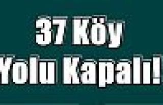 37 Köy Yolu Kapalı