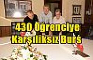  430 Öğrenciye Karşılıksız Burs