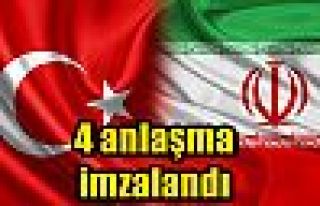 4 anlaşma imzalandı