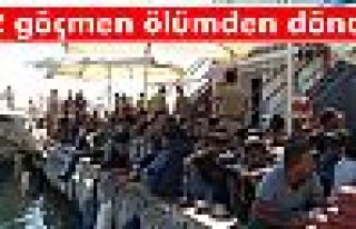 52 kaçak göçmen ölümden döndü