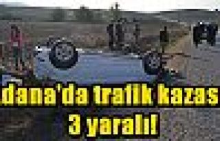 Adana'da trafik kazası: 3 yaralı!