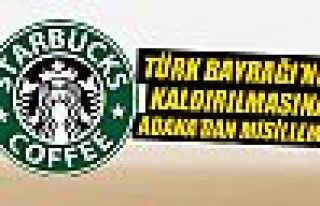 Adana'daki Starbucks'a Türk bayrağı asıldı