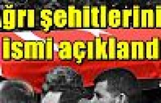 Ağrı şehitlerinin ismi açıklandı