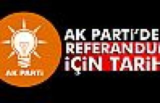 AK Parti'den referandum için tarih