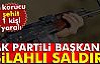 AK PARTLİ BAŞKANA SALDIRI!