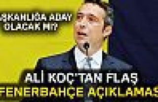 ALİ KOÇ'TAN BOMBA AÇIKLAMA!