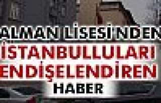 Alman Lisesi'nden güvenlik tatili