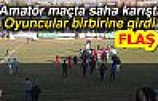 AMATÖR MAÇTA SAHA KARIŞTI!