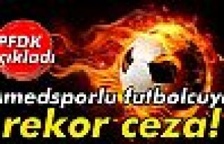 Amedsporlu futbolcuya şok ceza!