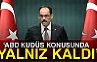 Amerika Kudüs konusunda yalnız kalmıştır