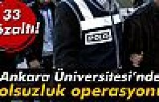 Ankara Üniversitesi'nde yolsuzluk operasyonu!