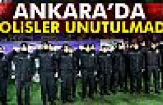 Ankara’da polisler unutulmadı