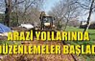  Arazi Yollarında Düzenlemeler Başladı