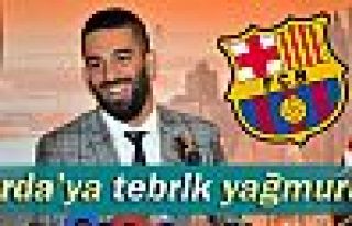 Arda Turan'a tebrik yağmuru