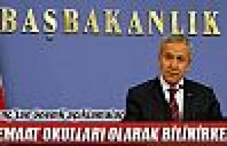 Arınç: 'Cemaat okulları olarak bilinirken...'