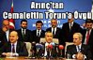 Arınç'tan Cemalettin Torun'a Övgü