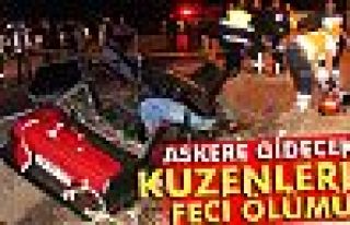 Askere gidecek kuzenler kazada öldü