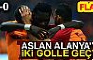 ASLAN ALANYA'YI 2 GOLLE GEÇTİ!