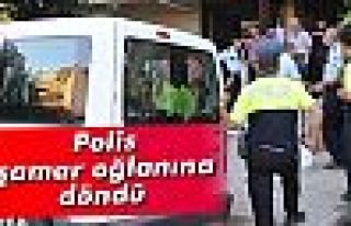 Aydın’da polis şamar oğlanına döndü