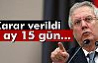 Aziz Yıldırım hakkında karar verildi