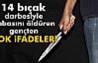 Babasını öldüren gençten şok ifadeler