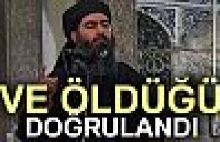 Bağdadi'nin öldüğünü doğruladı