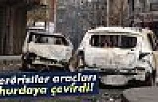 Bağlar'da onlarca araç hurdaya döndü