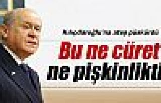 Bahçeli Kılıçdaroğlu’na ateş püskürdü