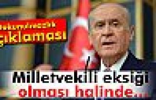 Bahçeli'den 'dokunulmazlık' açıklaması