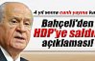 Bahçeli'den 'HDP'ye saldırı' açıklaması