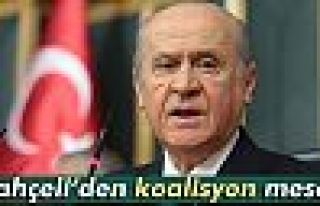 Bahçeli’den koalisyon mesajı