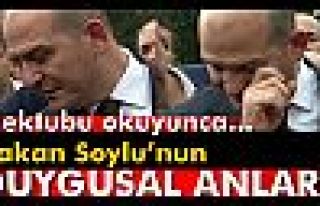 Bakan Soylu, gözyaşlarına hakim olamadı