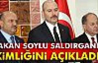 Bakan Soylu saldırganın kimliğini açıkladı