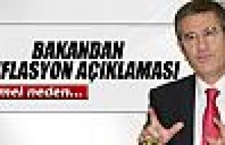 Bakandan enflasyon açıklaması