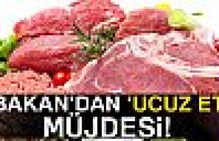 Bakan'dan 'ucuz et' müjdesi