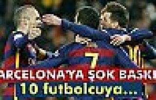 Barcelona'ya şok doping baskını