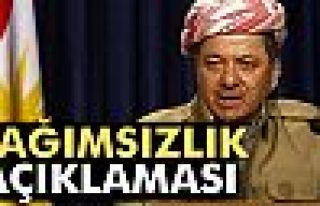 Barzani'den bağımsızlık açıklaması