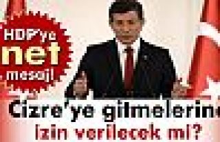 Başbakan Davutoğlu'ndan net HDP mesajı!