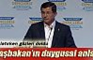 Başbakan Davutoğlu’nun duygusal anları