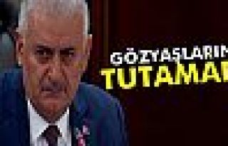 Başbakan gözyaşlarını tutamadı